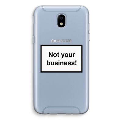 Not your business: Samsung Galaxy J5 (2017) Transparant Hoesje