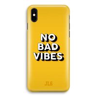 No Bad Vibes: iPhone Xs Volledig Geprint Hoesje