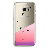 Fly away: Samsung Galaxy S7 Edge Transparant Hoesje