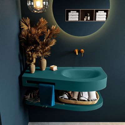 MONDIAZ RIVA 100cm Wastafel met planchet kleur Smag. Wastafel DULCET rechts 0 kraangaten kleur Smag. MONDIAZ RIVA 100cm Wastafel met planchet kleur Smag. Wastafel DULCET rechts 0 kraangaten kleur Smag.