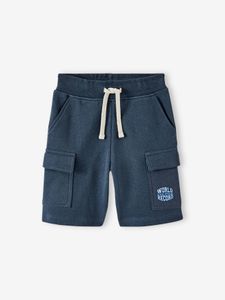 Sportieve short met battle-stijl marineblauw