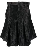Comme des Garçons Homme Plus short à détail drapé - Noir