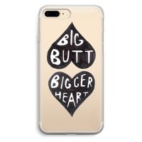 Big butt bigger heart: iPhone 7 Plus Transparant Hoesje