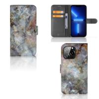 iPhone 13 Pro | Bookcase | Marmer Grijs iPhone 13 Pro | Bookcase | Marmer Grijs