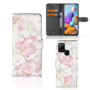 Samsung Galaxy A21s Hoesje Lovely Flowers