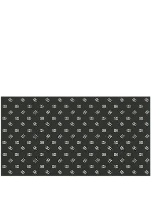 Dolce & Gabbana papier peint à motif monogrammé - Noir