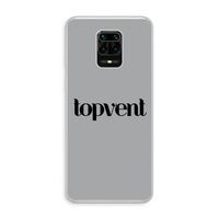 Topvent Grijs Zwart: Xiaomi Redmi Note 10 Lite Transparant Hoesje