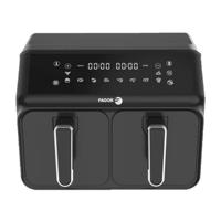 Airfryer 8L - FAGOR - Olievrije friteuse 2 tanks van 4L - 2200W - 8 programma's - Zwart