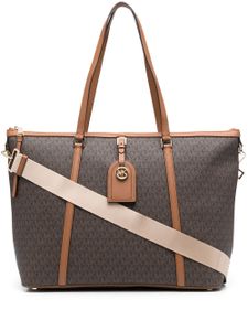 Michael Kors grand sac cabas Heritage - Marron