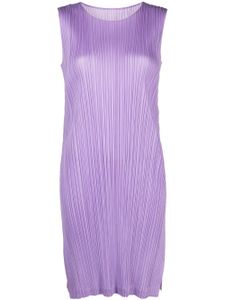 Pleats Please Issey Miyake robe sans manches Monthly Colors:March - Violet