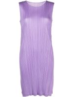 Pleats Please Issey Miyake robe sans manches Monthly Colors:March - Violet