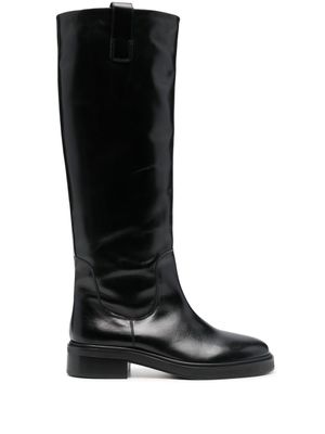 Aeyde bottes en cuir - Noir