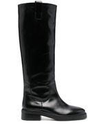 Aeyde bottes en cuir - Noir - thumbnail