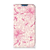 iPhone 14 Pro Smart Cover Pink Flowers