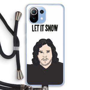 Let It Snow: Xiaomi Mi 11 Lite Transparant Hoesje met koord
