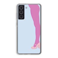 Pink panty: Samsung Galaxy S21 FE Transparant Hoesje