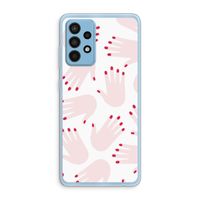 Hands pink: Samsung Galaxy A52 Transparant Hoesje