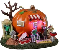 Lemax shinbone family reunion verlicht huisje Spooky Town 2022