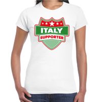 Italie / Italy schild supporter t-shirt wit voor dames - thumbnail