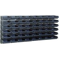 Raaco Wandsysteem Magazijnbakken 2 Panelen + 48 bakjes - 181204