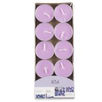 Arti Casa Geurtheelichtjes - 10x stuks - blauwe bes - lilapaars - was - 3,5 uur
