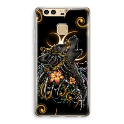 Huilende Wolf: Huawei P9 Transparant Hoesje