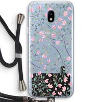 Sierlijke bloemen: Samsung Galaxy J3 (2017) Transparant Hoesje met koord