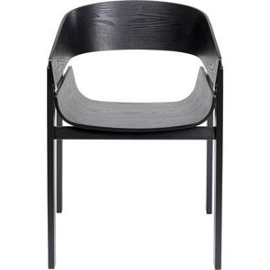 Kare Design Biarritz Stoel met armleuningen zwart