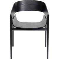 Kare Design Biarritz Stoel met armleuningen zwart Kare Design Biarritz Stoel met armleuningen zwart