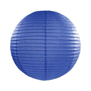 Bol lampion donker blauw 25 cm