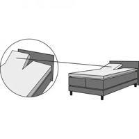 Schlafgut Schlafgut Pure Split-Topper Hoeslaken XL - 180x200 - 200x220 496 Sand Mid