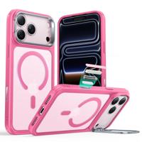 iPhone 17 Pro Classic Hybrid Magnetic Case (Camera Control, Stash Stand) - Frosted Pink