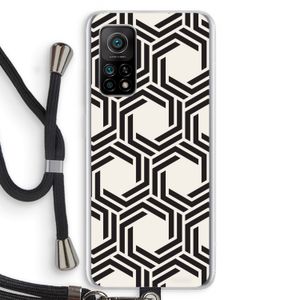 Geometrisch patroon: Xiaomi Mi 10T 5G Transparant Hoesje met koord