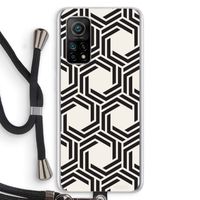 Geometrisch patroon: Xiaomi Mi 10T 5G Transparant Hoesje met koord