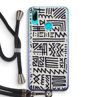 Marrakech print: Huawei P Smart (2019) Transparant Hoesje met koord