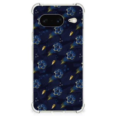 Doorzichtige Silicone Hoesje voor Google Pixel 8 Voetbal