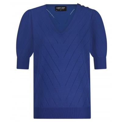 Lady day - Blauw | Dames | Trui | Blauw | L | regular | Kamst mode