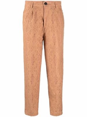 Forte Forte pantalon à fleurs - Tons neutres
