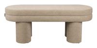 Dutchbone Bankje 'Fern' Bouclé, kleur Beige Dutchbone Bankje 'Fern' Bouclé, kleur Beige