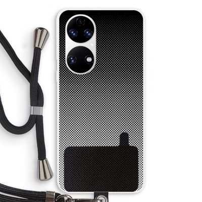 Musketon Halftone: Huawei P50 Transparant Hoesje met koord
