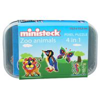 Ministeck Zoo Animals 4in1 - Plastic Box - 500pcs - thumbnail