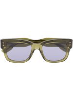 Gucci Eyewear lunettes de soleil à monture transparente - Vert - thumbnail