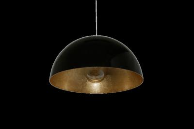 Artdelight Grote hanglampGala Ø 50cm zwart binnenkant goud - HL 12127-50 ZW-GO