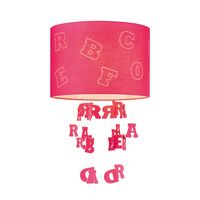 Light depot - lampenkap Letters kinderkamer Ø 30 cm - fuchsia - Outlet Light depot - lampenkap Letters kinderkamer Ø 30 cm - fuchsia - Outlet