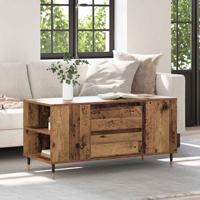 Salontafel with Drawer Oud hout 102 x 44.5 x 50 cm Bewerkt hout