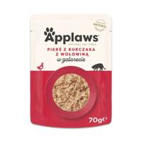 APPLAWS Chicken Breast with Beef in Jelly - nat kattenvoer - 70g