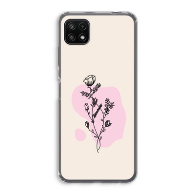 Roses are red: Samsung Galaxy A22 5G Transparant Hoesje