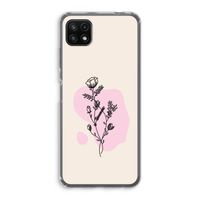 Roses are red: Samsung Galaxy A22 5G Transparant Hoesje