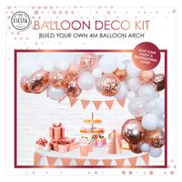 Globos Ballonnen boog set rose goud