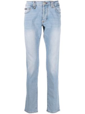 Philipp Plein jean à coupe slim - Bleu